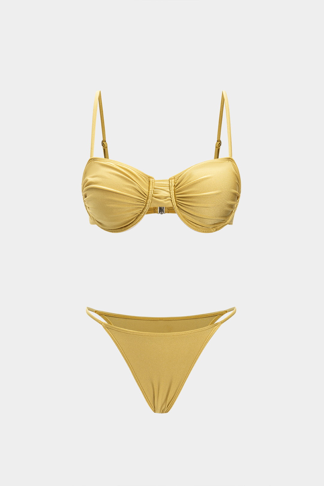 Marszczone bikini z bandeau