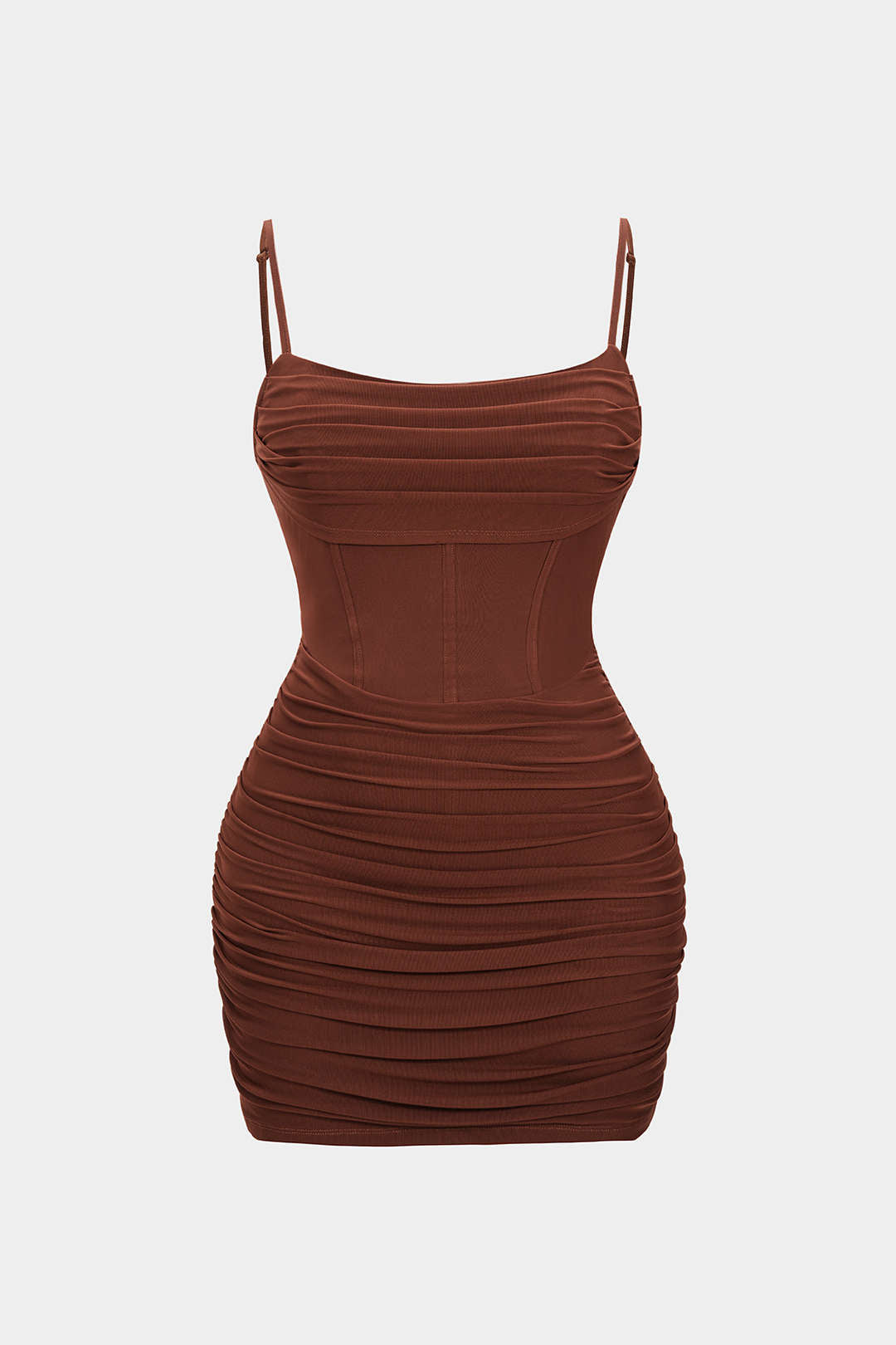 Sukienka plus size z marszczeniami gorsetowymi