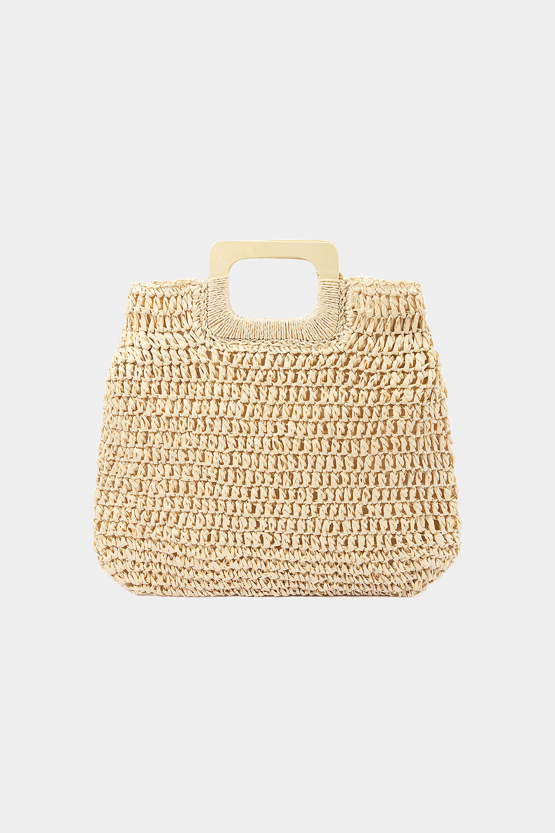 Pleciona torba tote ze słomy