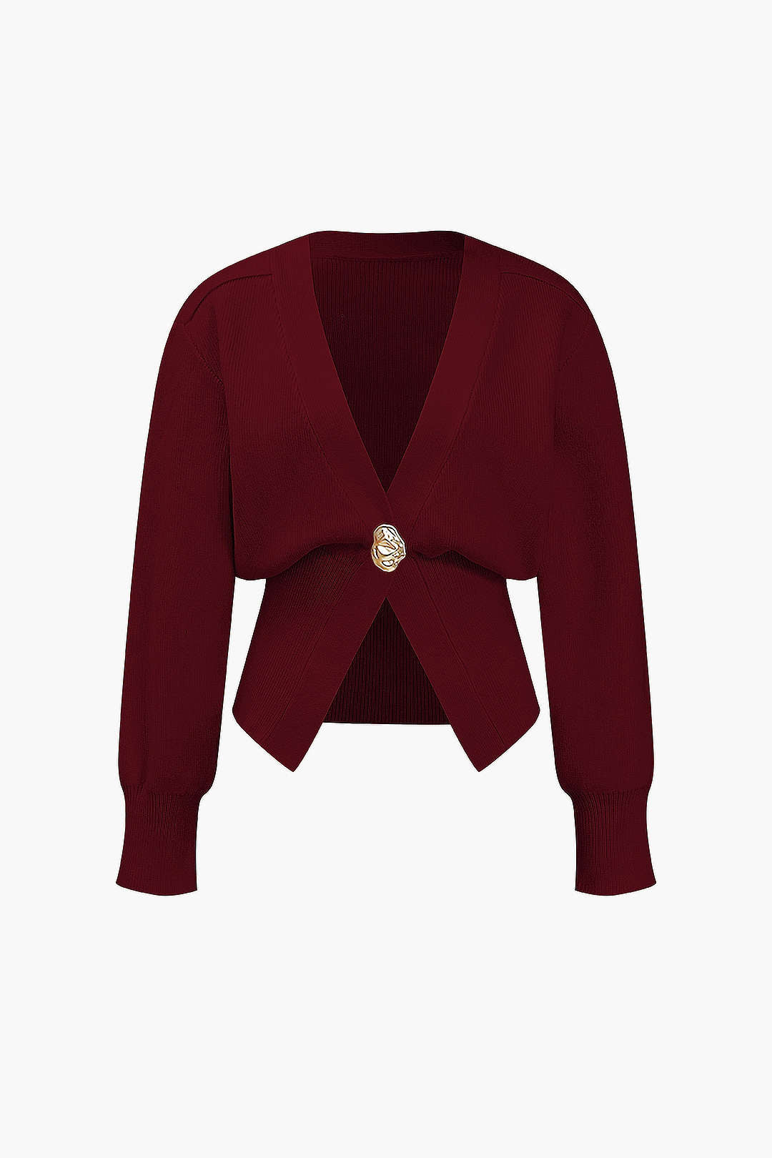 Sweter z głębokim dekoltem w serek