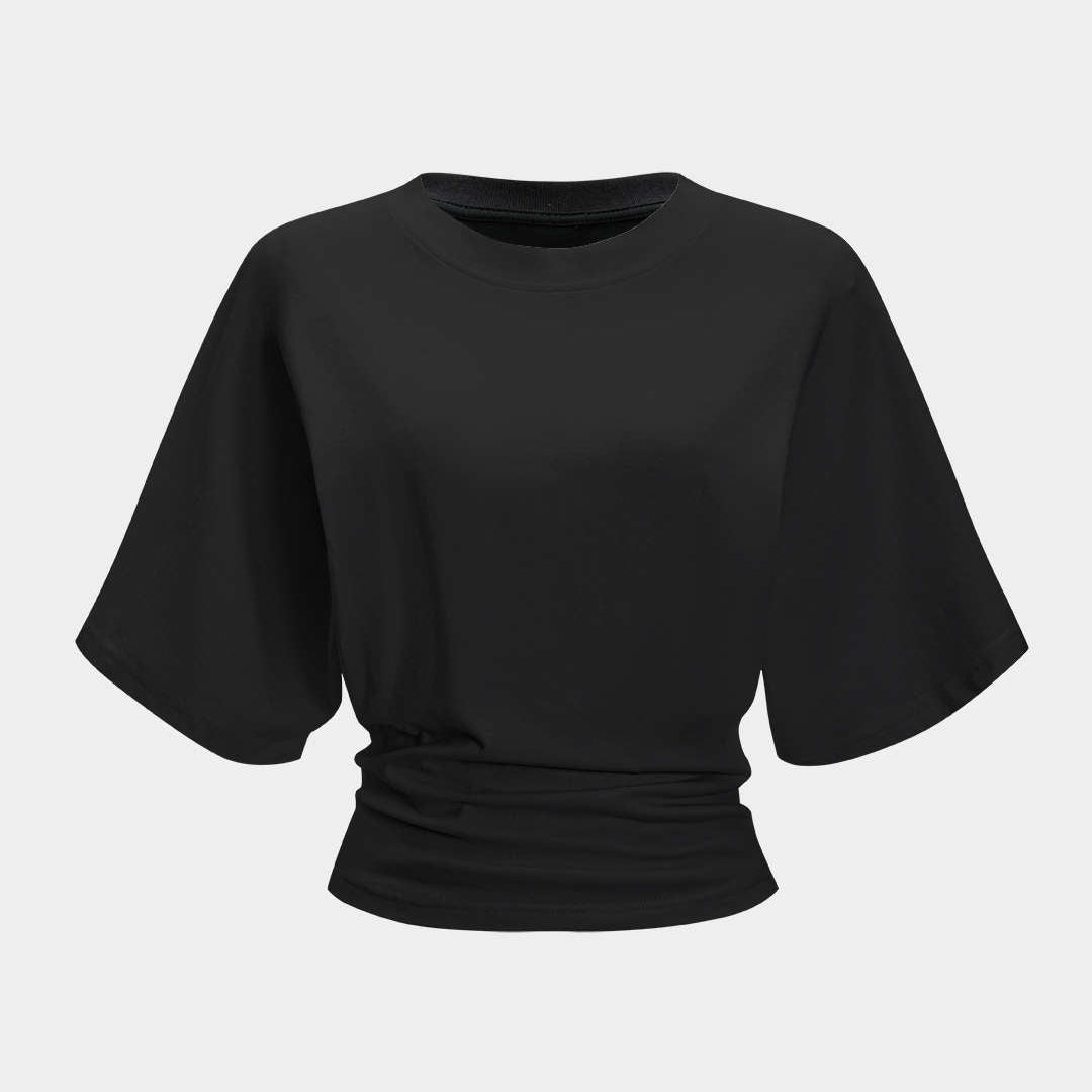 T shirt z okrągłym dekoltem i krótkimi rękawami