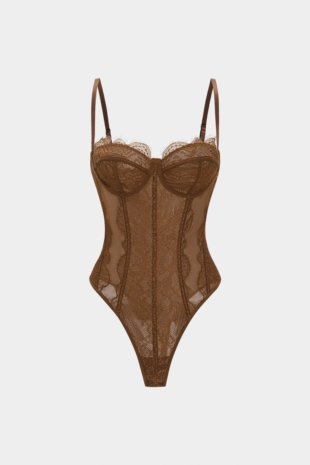 Body z koronkowym gorsetem