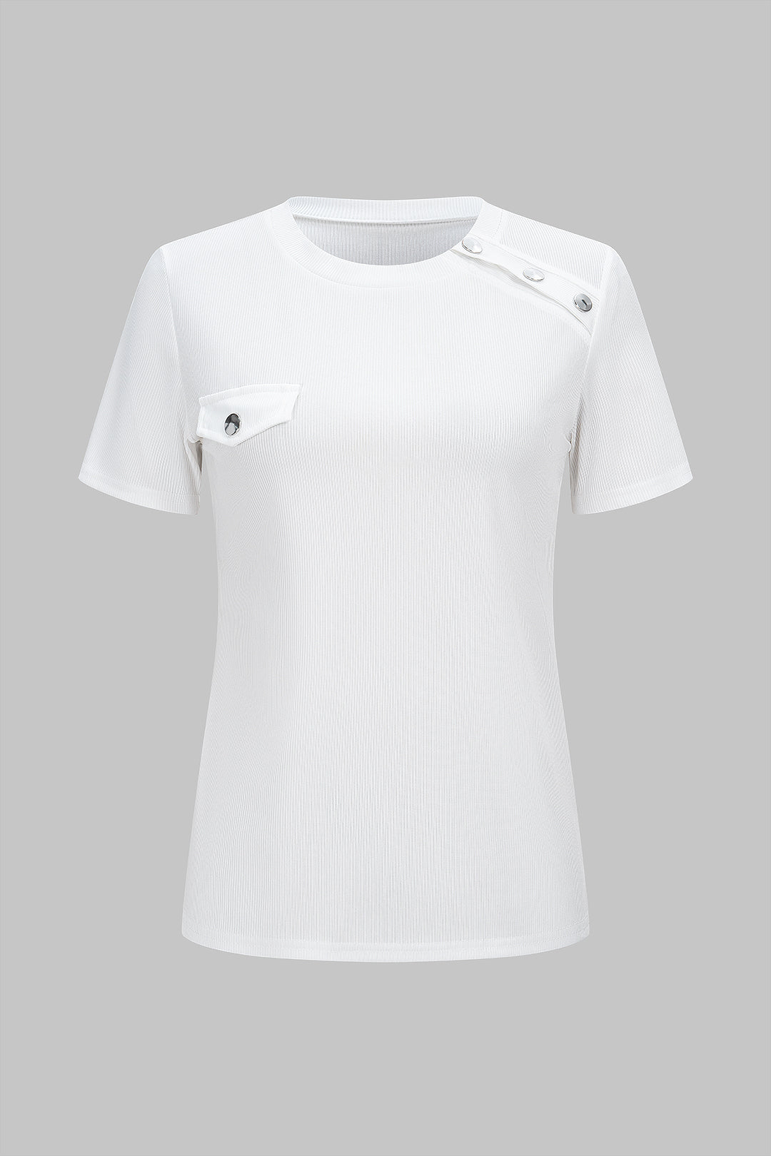 T shirt z okrągłym dekoltem i krótkimi rękawami