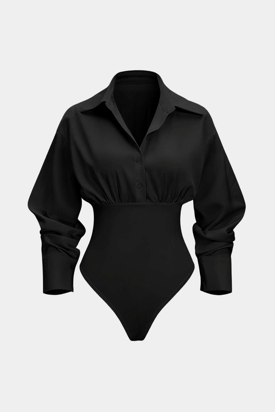Body z długimi rękawami w stylu patchwork