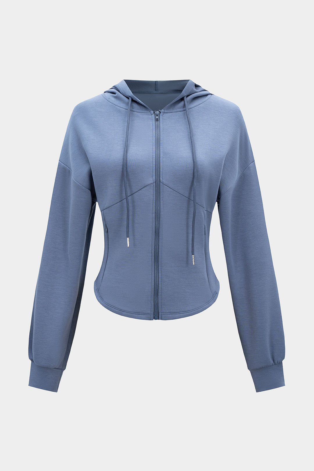 Bluza z kapturem i kieszeniami na zamek