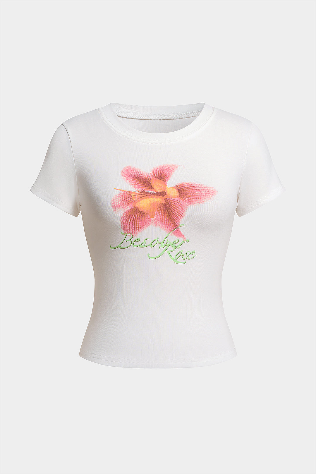 T shirt z krótkim rękawem i motywem kwiatowym