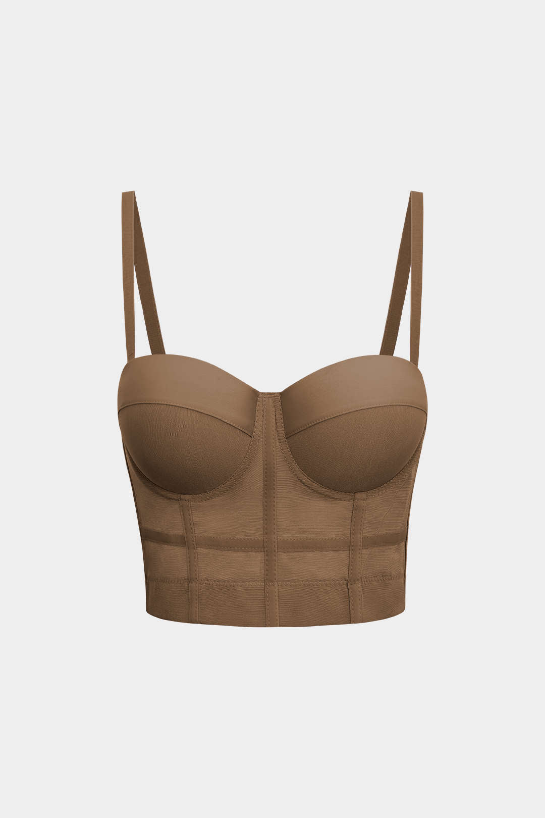 Bustier z tiulu i fiszbinami