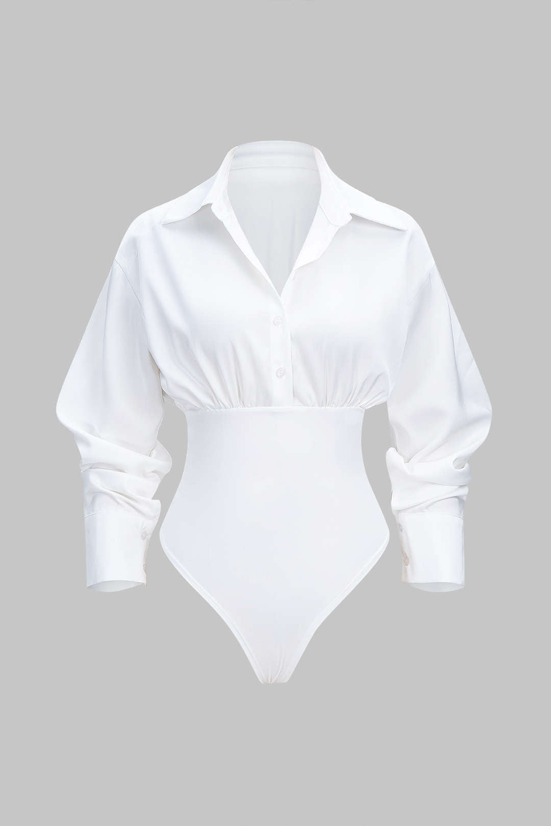 Body z długimi rękawami w stylu patchwork