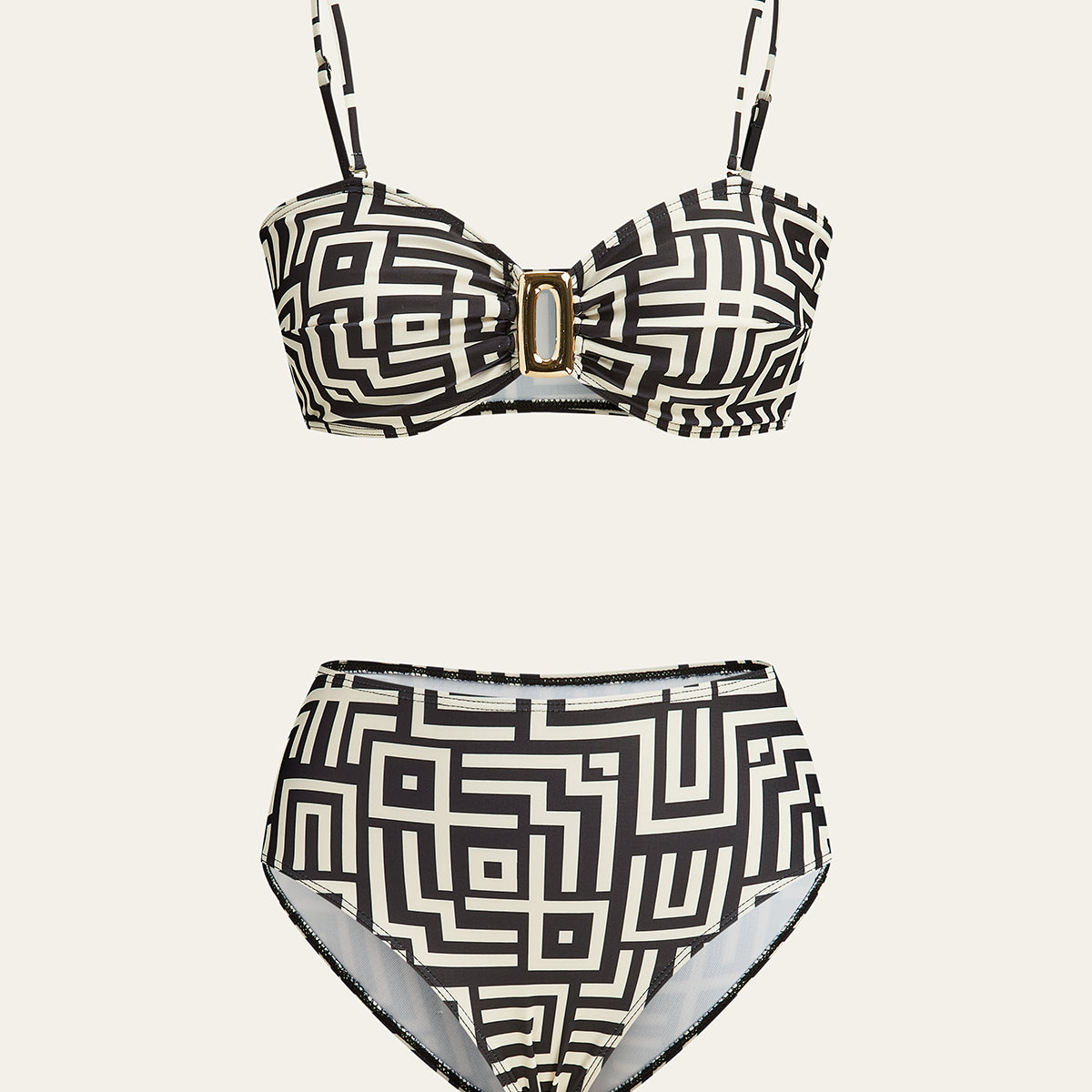 Bikini z wzorem geometrycznym