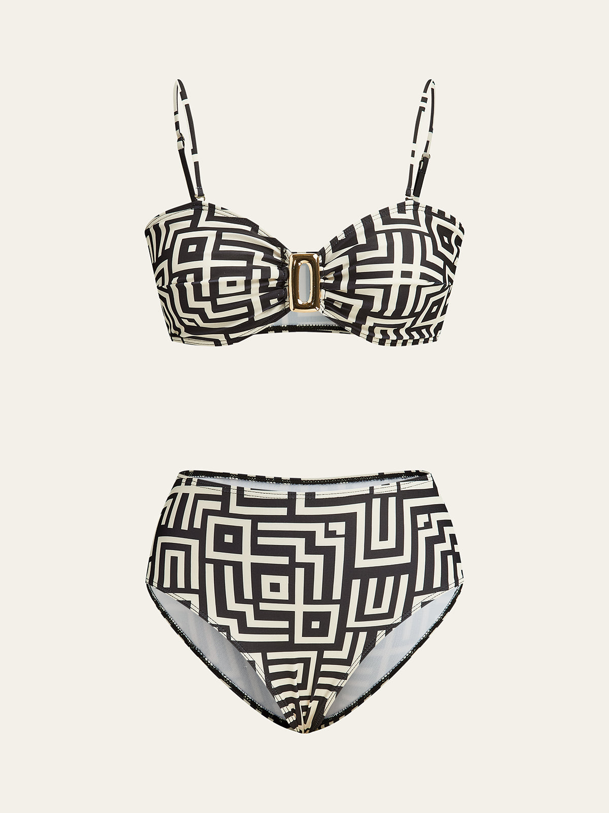 Bikini z wzorem geometrycznym