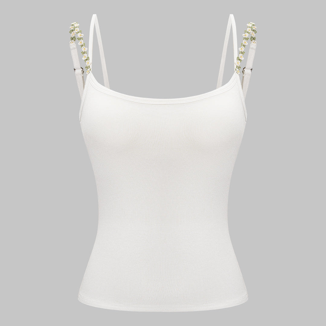Floralny Cami Podkoszulek Basic