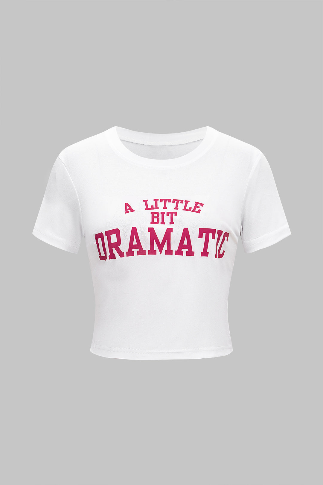 T shirt z nadrukiem literowym