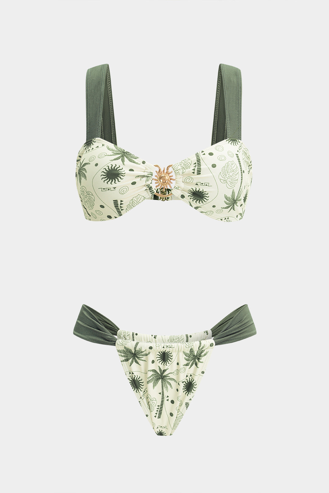 Kostium kąpielowy z motywem palm kokosowych