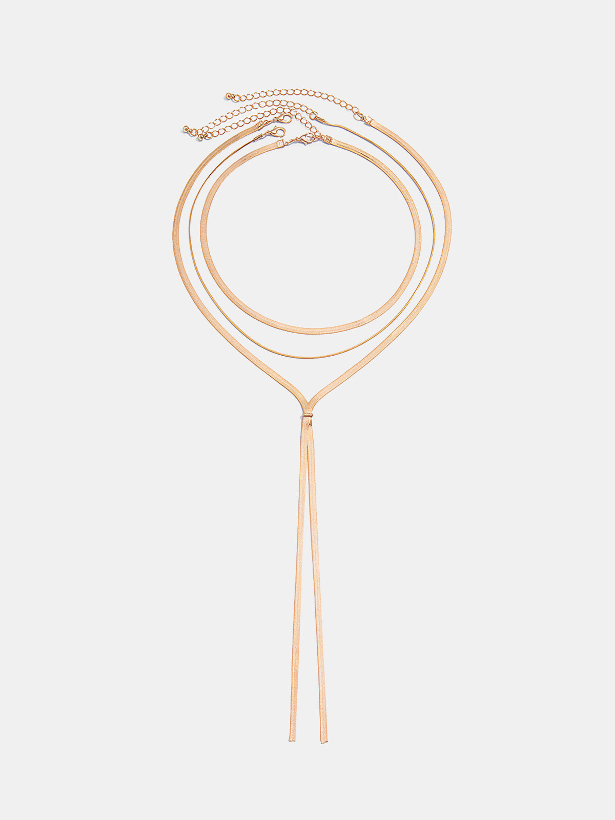 Wielowarstwowy naszyjnik lariat