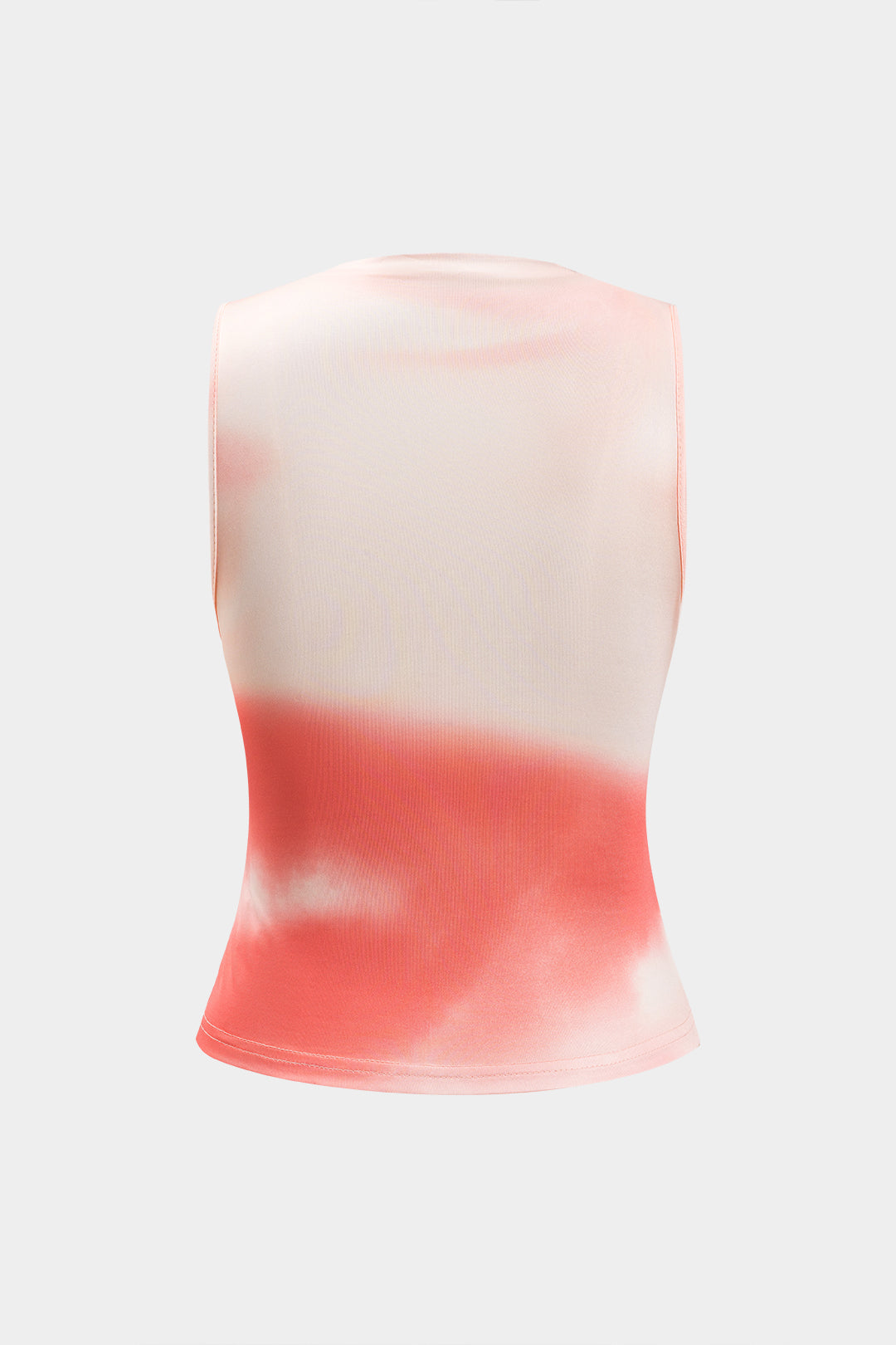 Marszczony top na ramiączkach z efektem tie dye