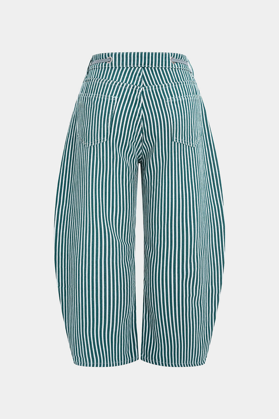 Jeansy plus size z regulowanym sznurkiem
