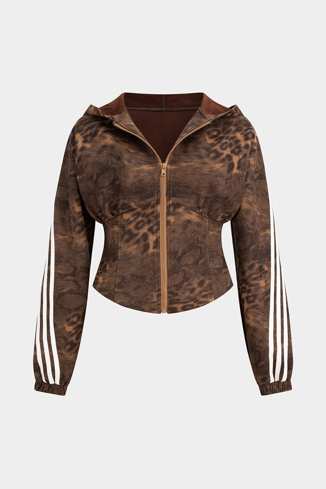 Panterkowa bluza z kapturem dla osób plus size
