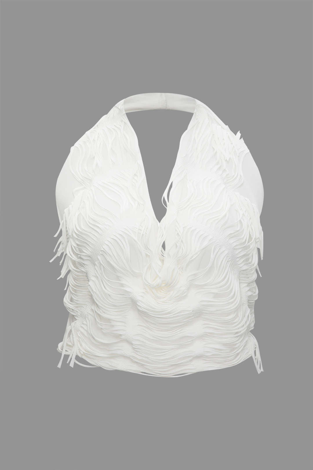 Plus size zestaw z halter topem i nieregularną spódnicą