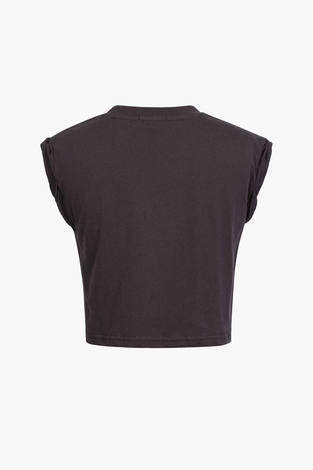 T shirt z kwiatowym wzorem i wiązaniem na dole