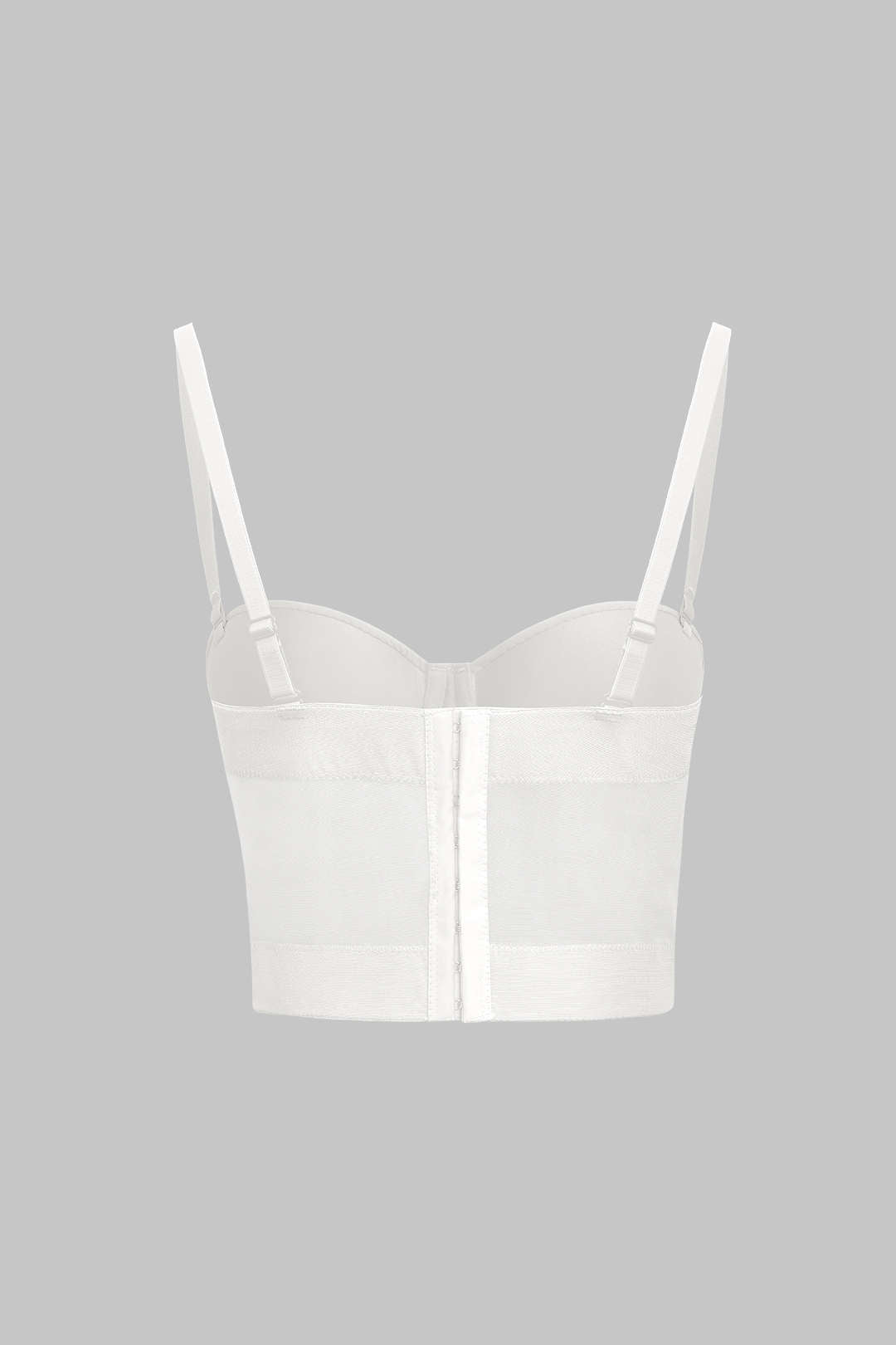 Bustier z tiulu i fiszbinami