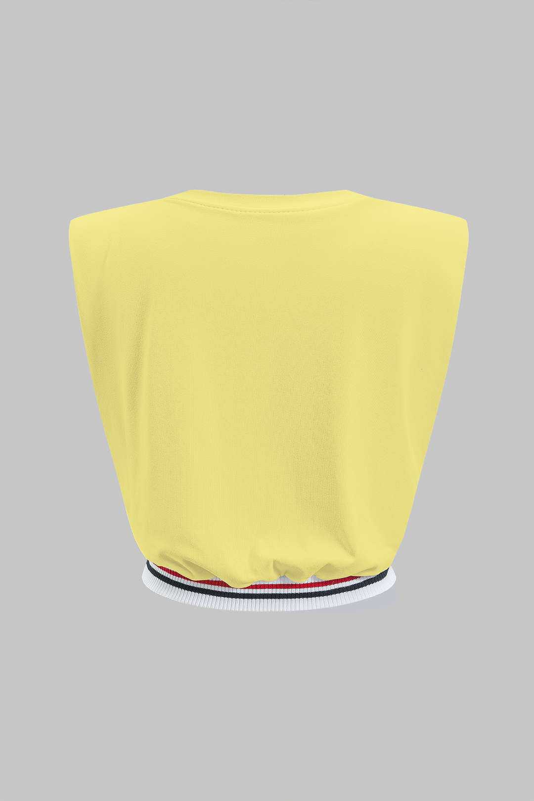 Damski t shirt bez rękawów z cyfrowym wzorem