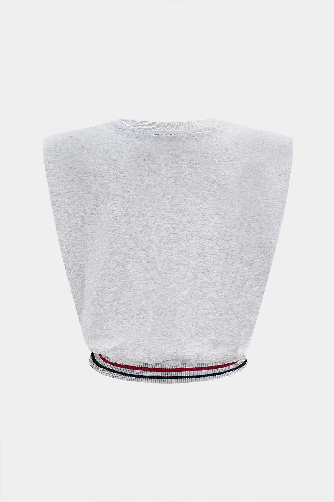 Damski t shirt bez rękawów z cyfrowym wzorem