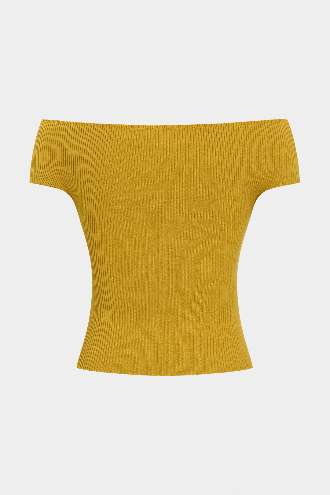 Sweter z odkrytymi ramionami i krótkim krojem