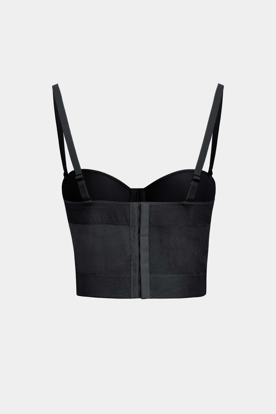 Bustier z tiulu i fiszbinami