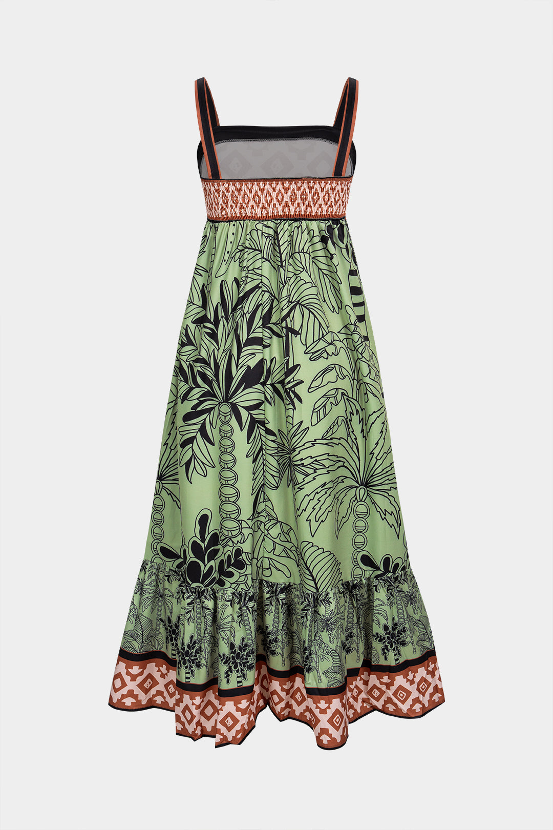 Długa sukienka boho bez rękawów