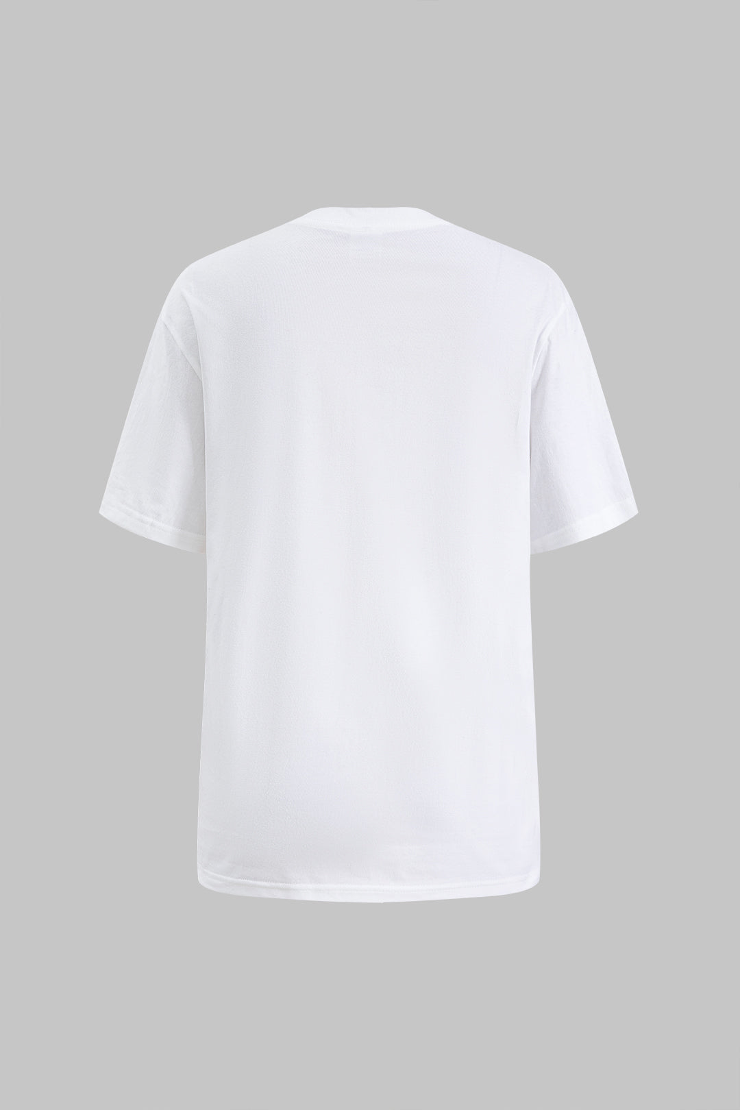 T shirt z okrągłym wycięciem i nadrukiem