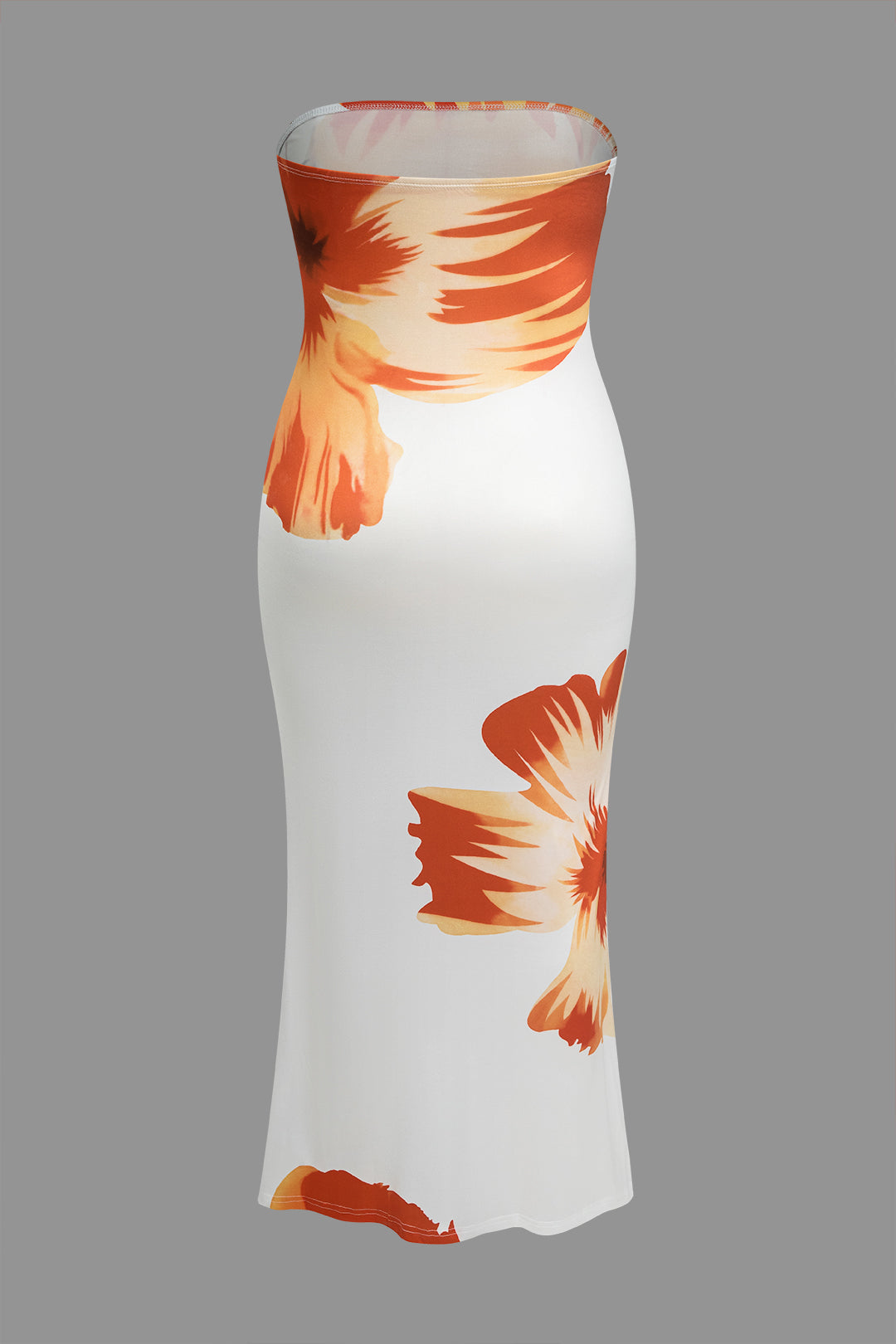 Kwiatowa sukienka maxi dla sylwetki plus size