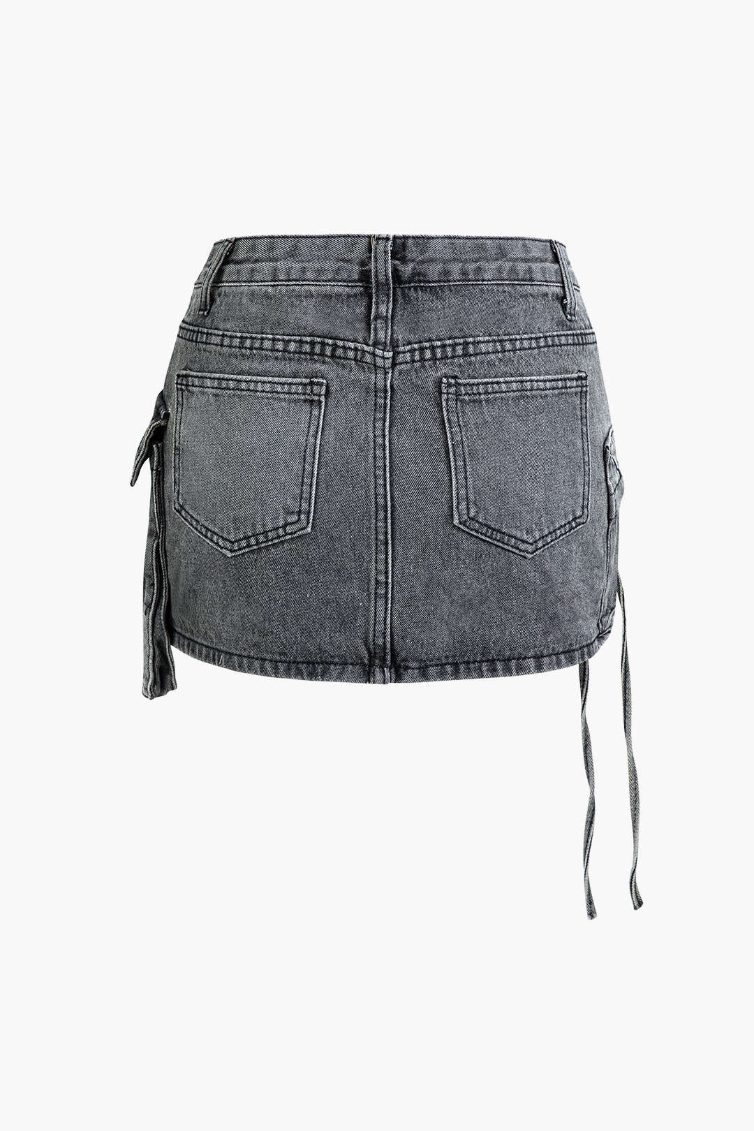 Denimowa mini spódnica cargo z kieszeniami