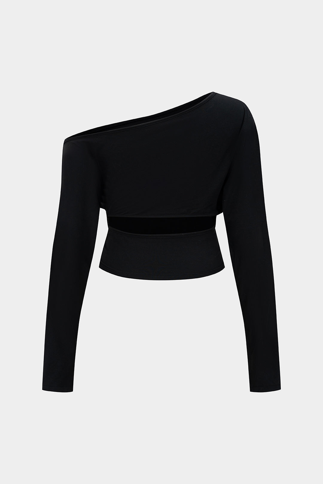 Bluzka plus size z asymetrycznym ramieniem