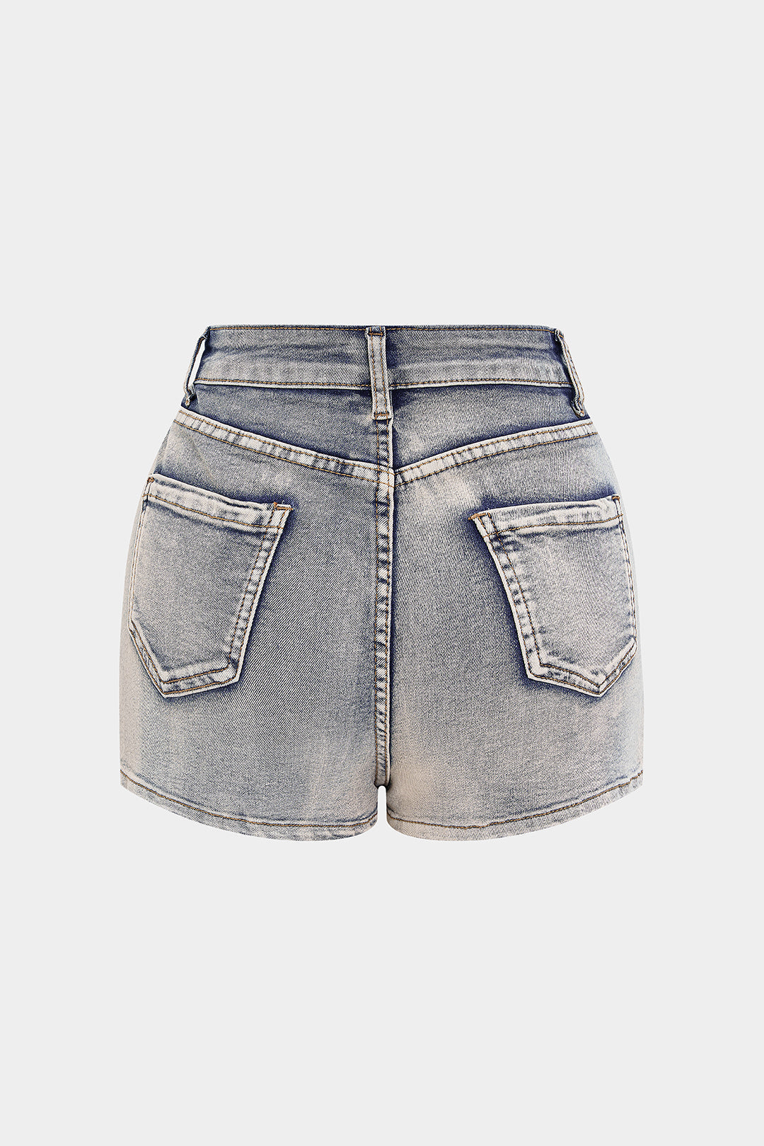 Jeansowa spódnica z zamkami w stylu patchwork