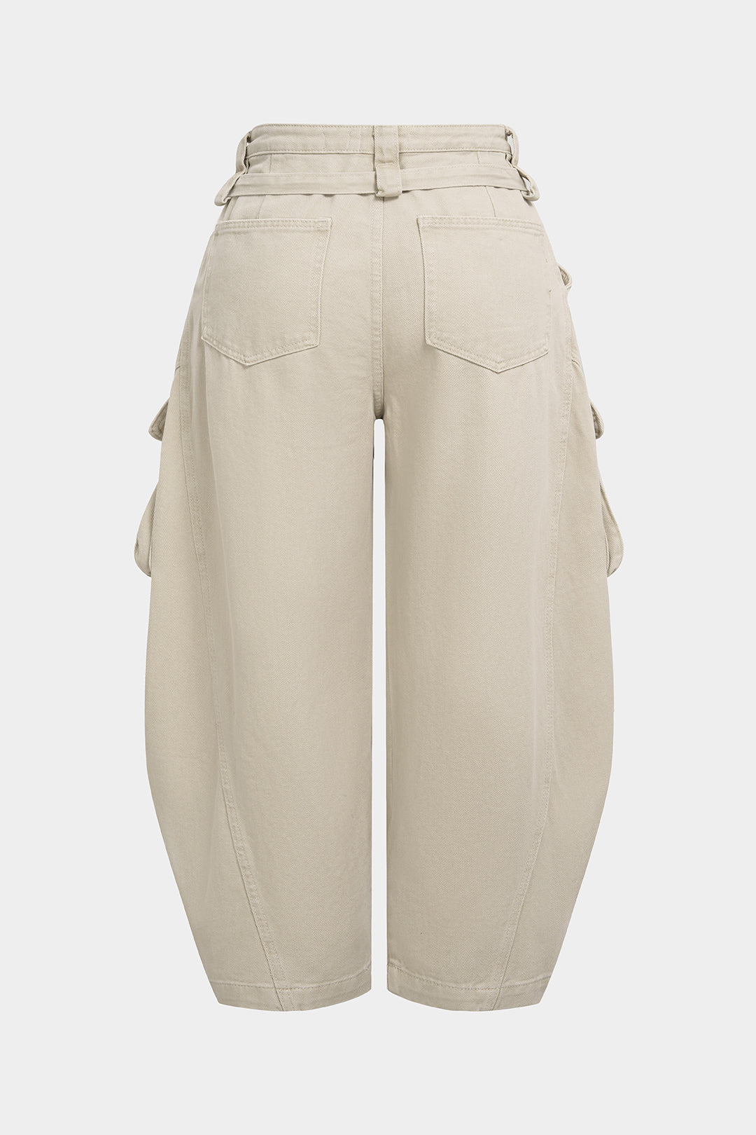 Szerokie Jeansy Plus Size z Kieszeniami