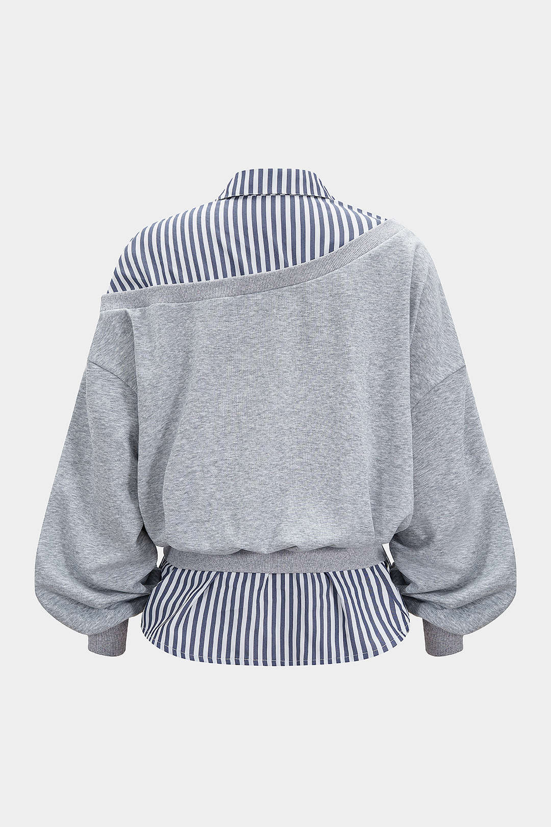 Bluza z patchworkowym wzorem i nietypowymi rękawami