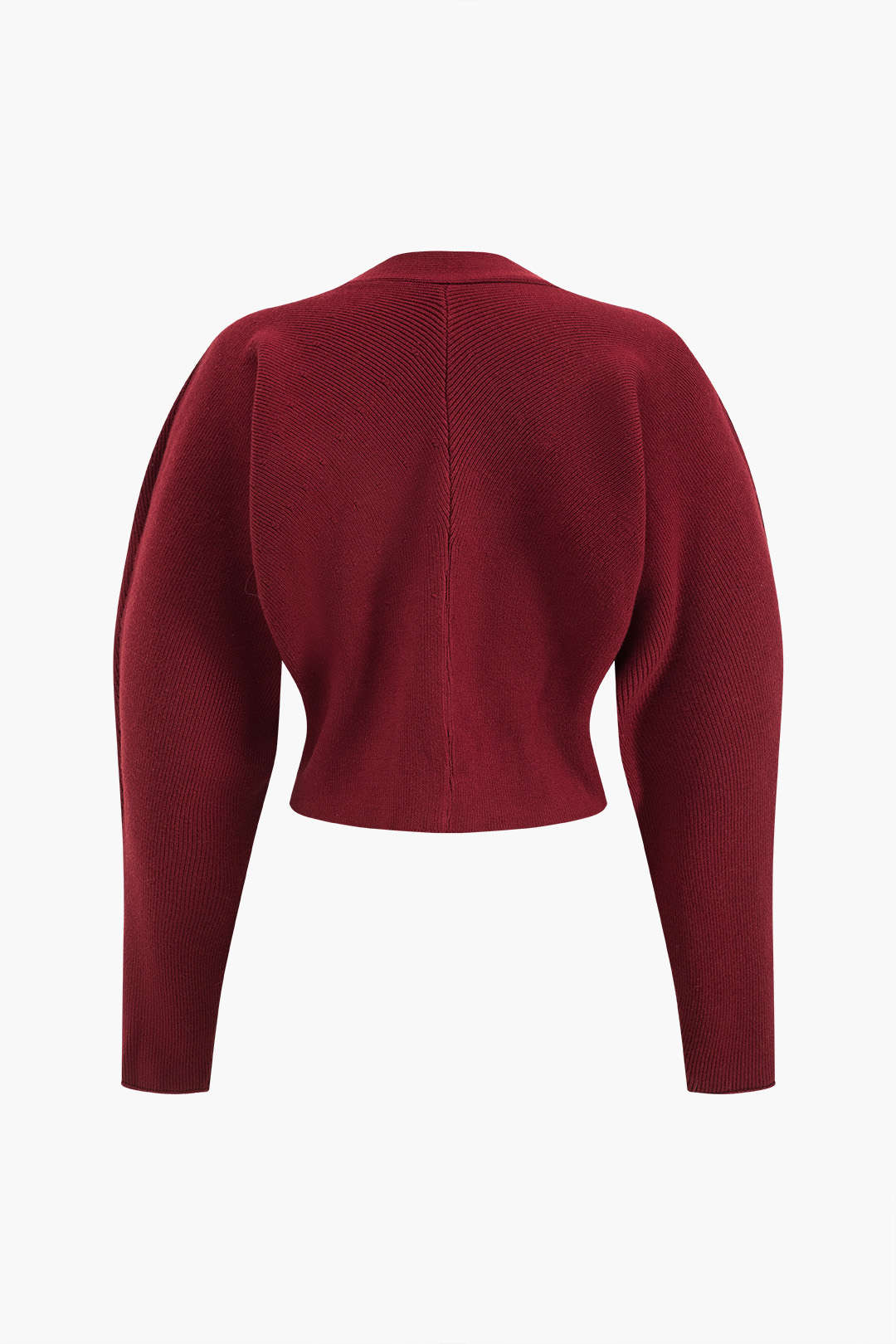 Elegancki sweter z serek dekoltem i ozdobnym guzikiem