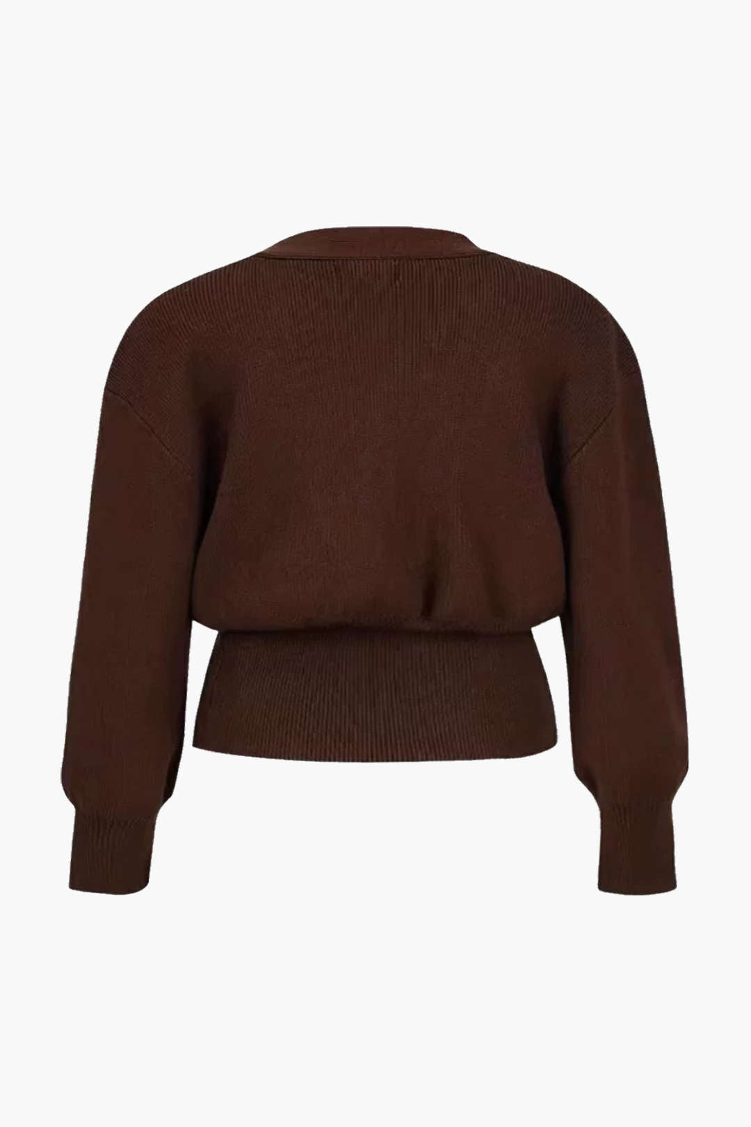 Plus size kardigan z dzianiny z dekoltem V