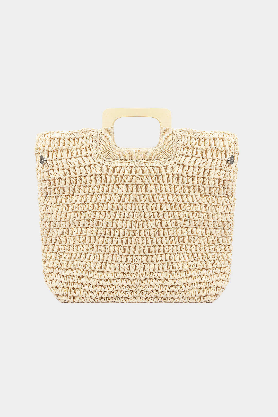 Pleciona torba tote ze słomy