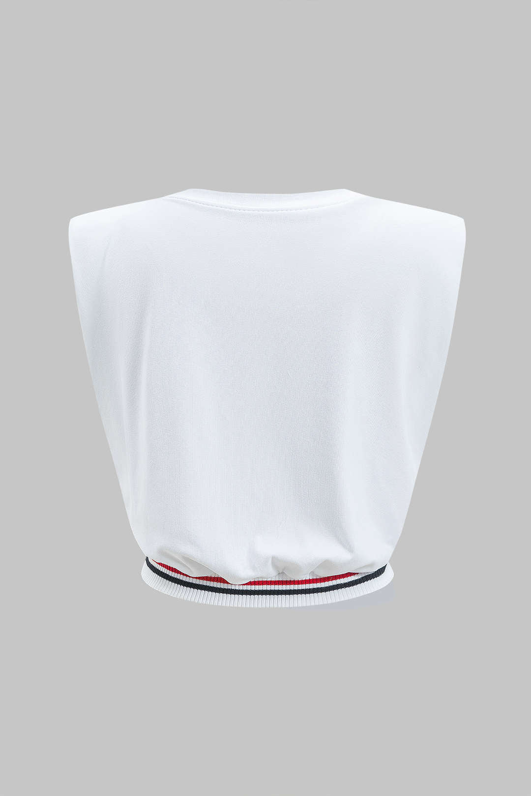 Damski t shirt bez rękawów z cyfrowym nadrukiem