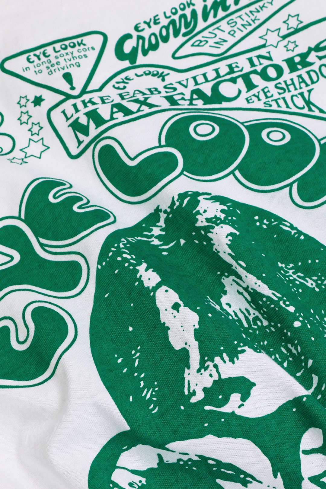 T shirt z nadrukiem oczu i wiązaniem