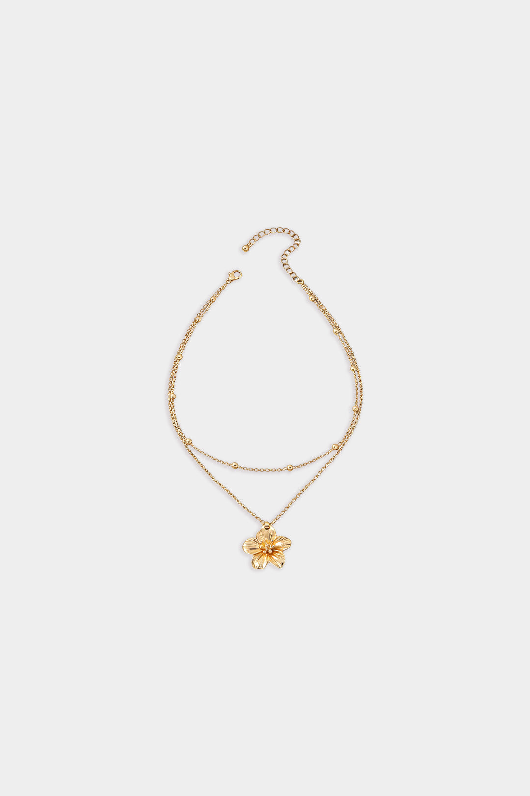 Naszyjnik z kwiatową zawieszką