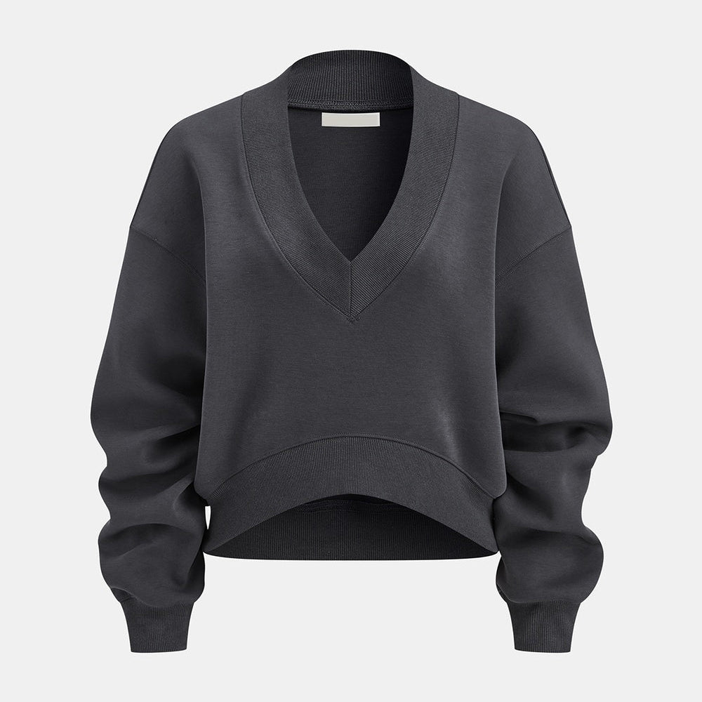 Bluza damska z wycięciem w serek