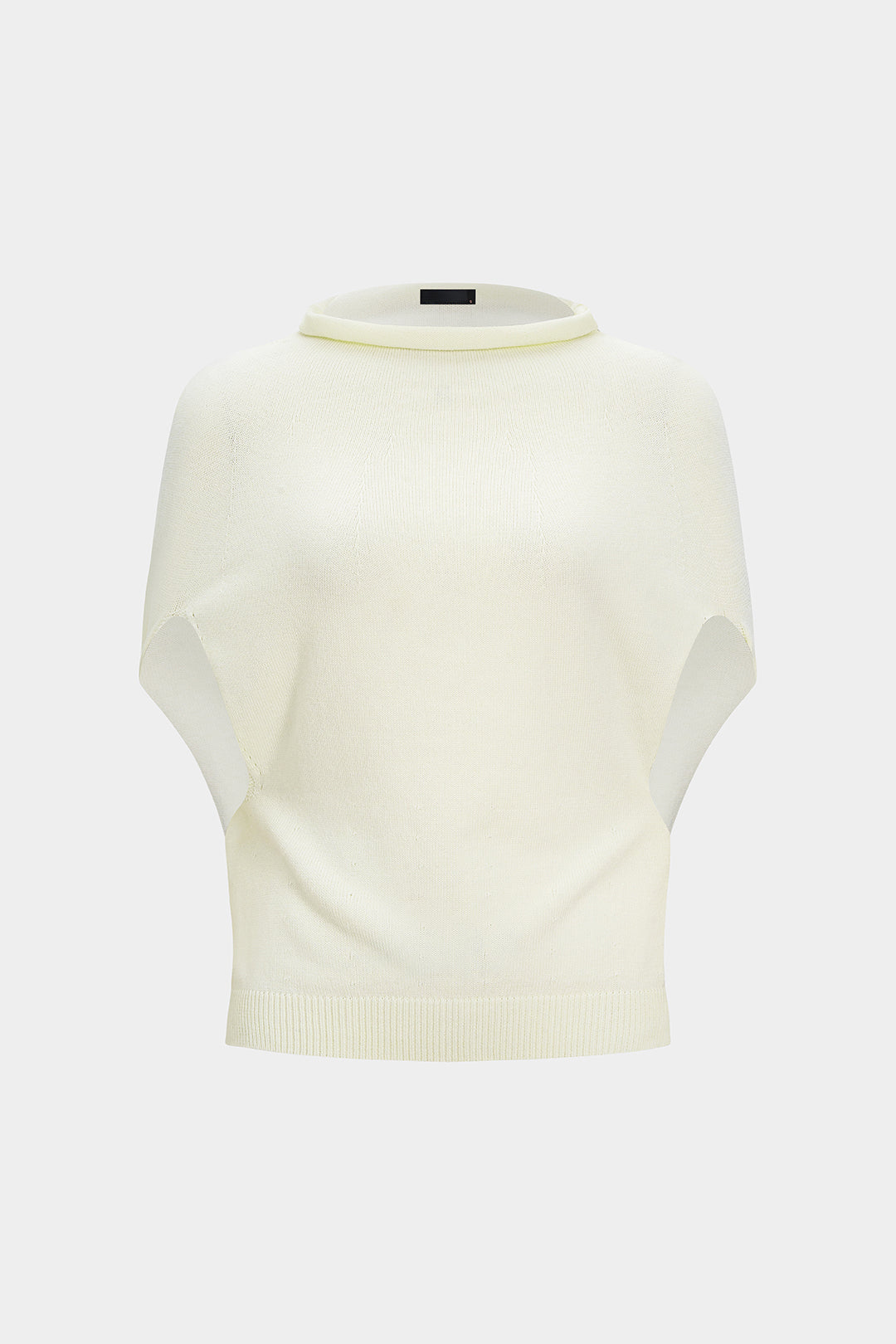 Dzianinowy top z luźnym rękawem batwing