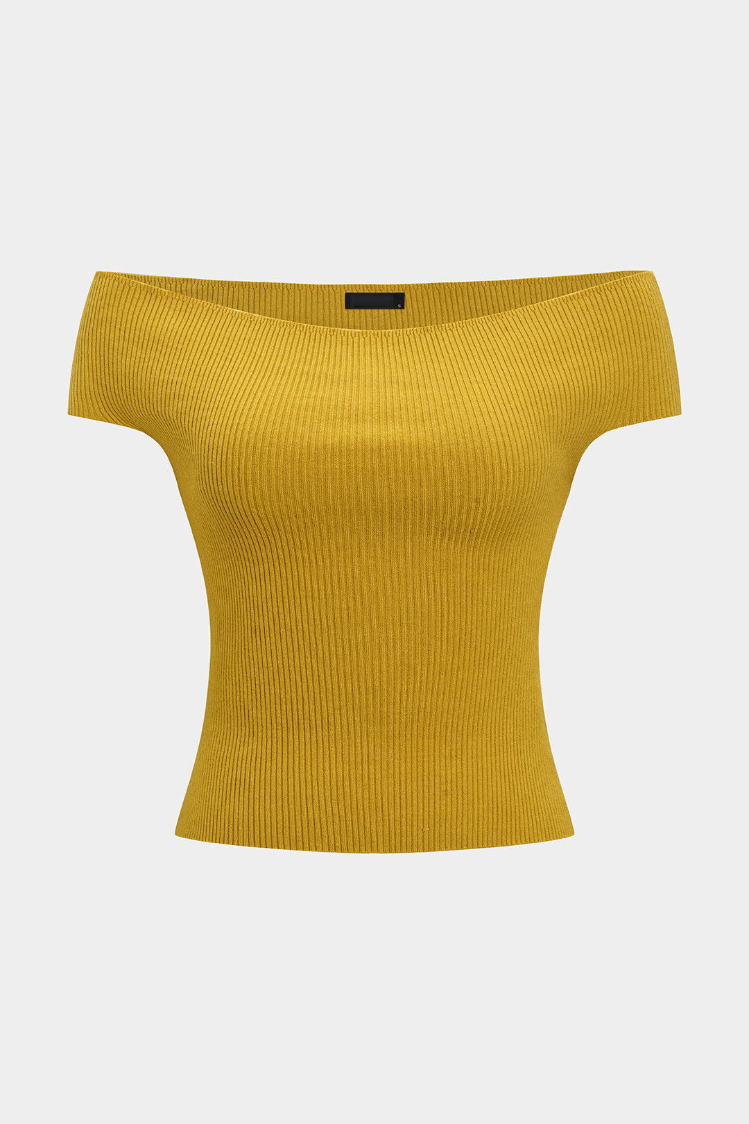 Sweter z odkrytymi ramionami i krótkim krojem