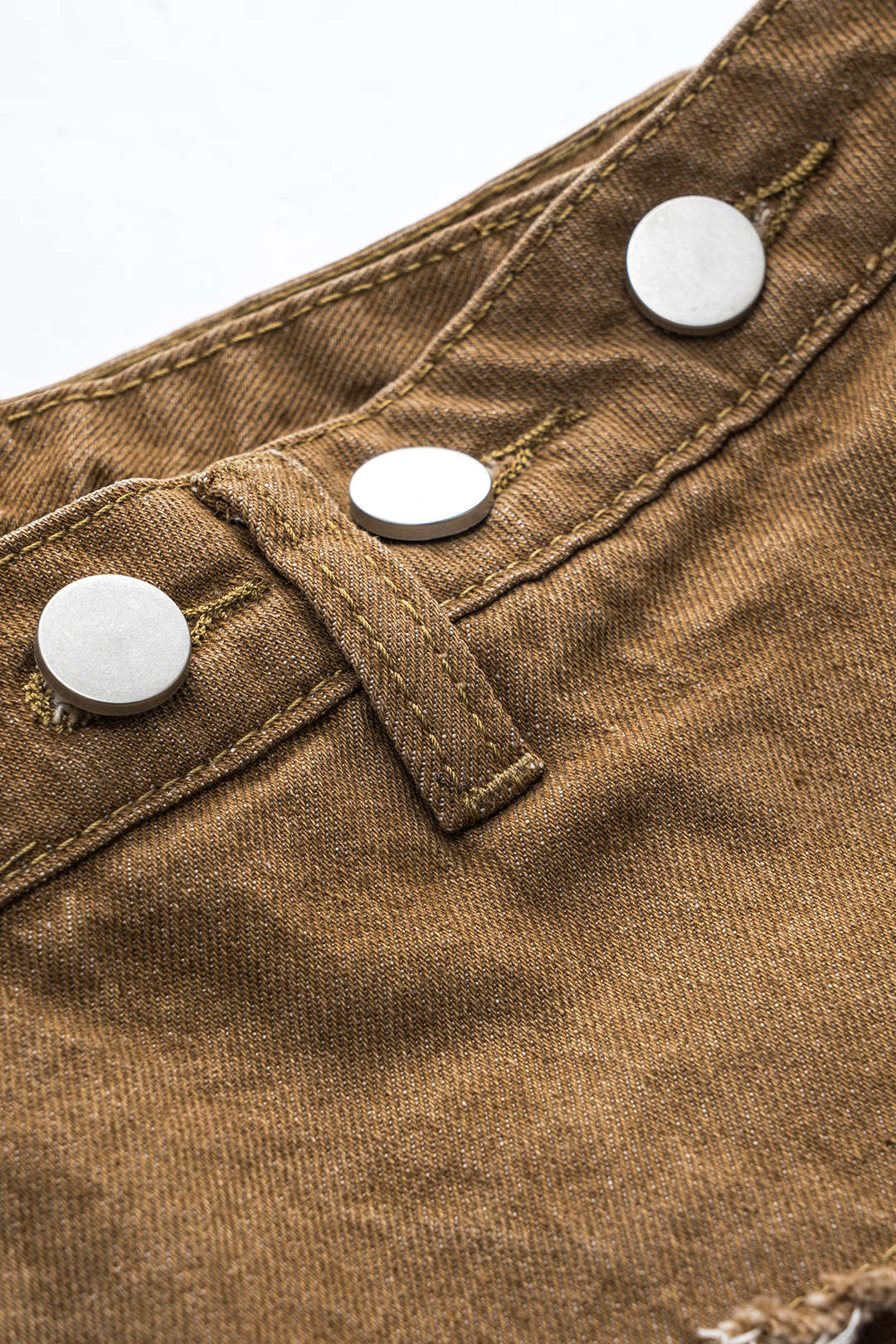 Spódnica z denimu w kratę plus size z asymetrycznym krojem