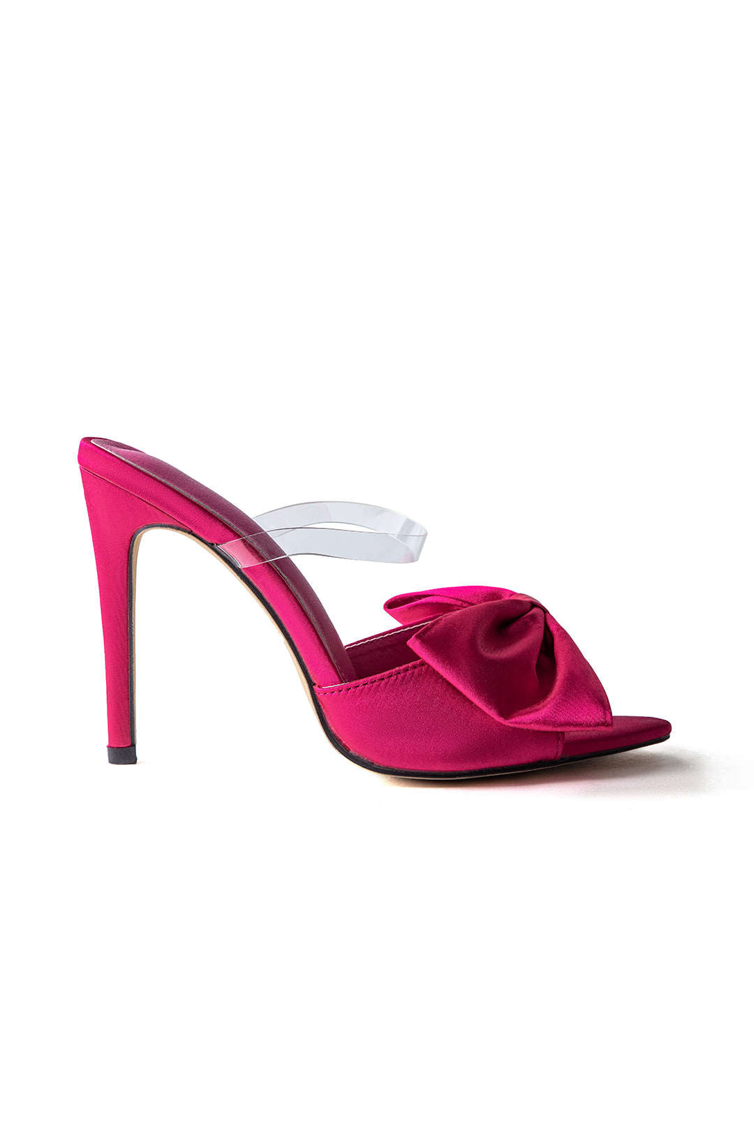 Szpilki z kokardą i paskiem slingback