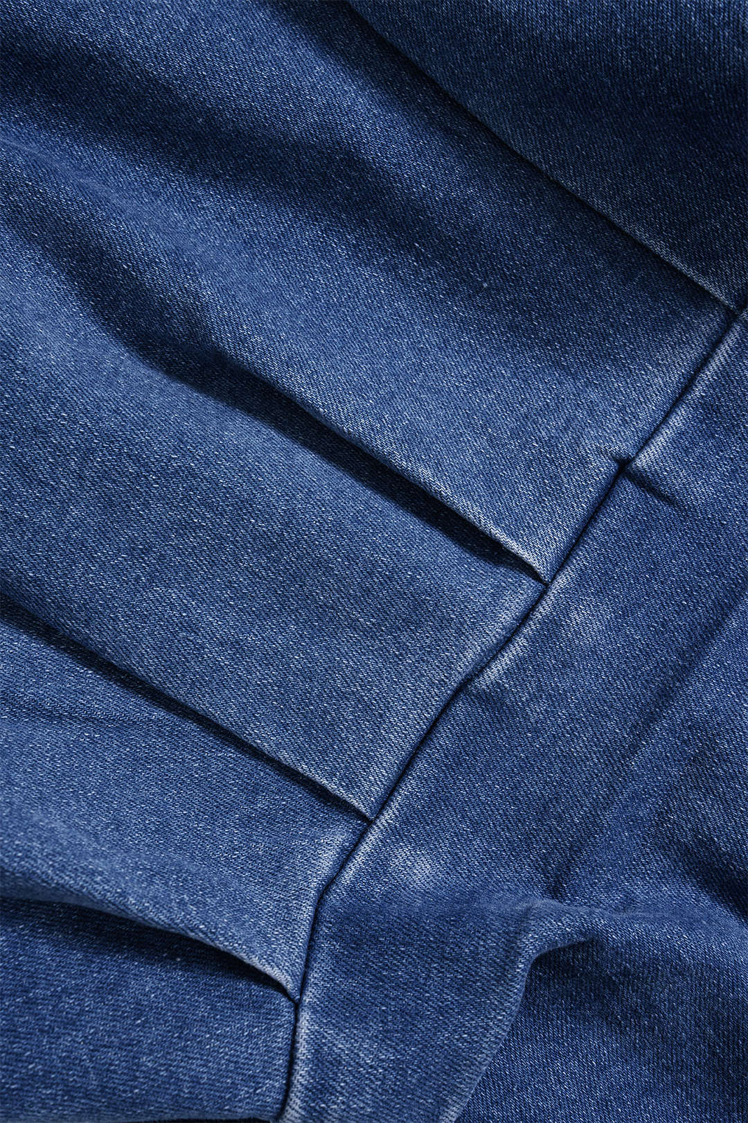 Asymetryczny top jeansowy plus size z wiązaniem