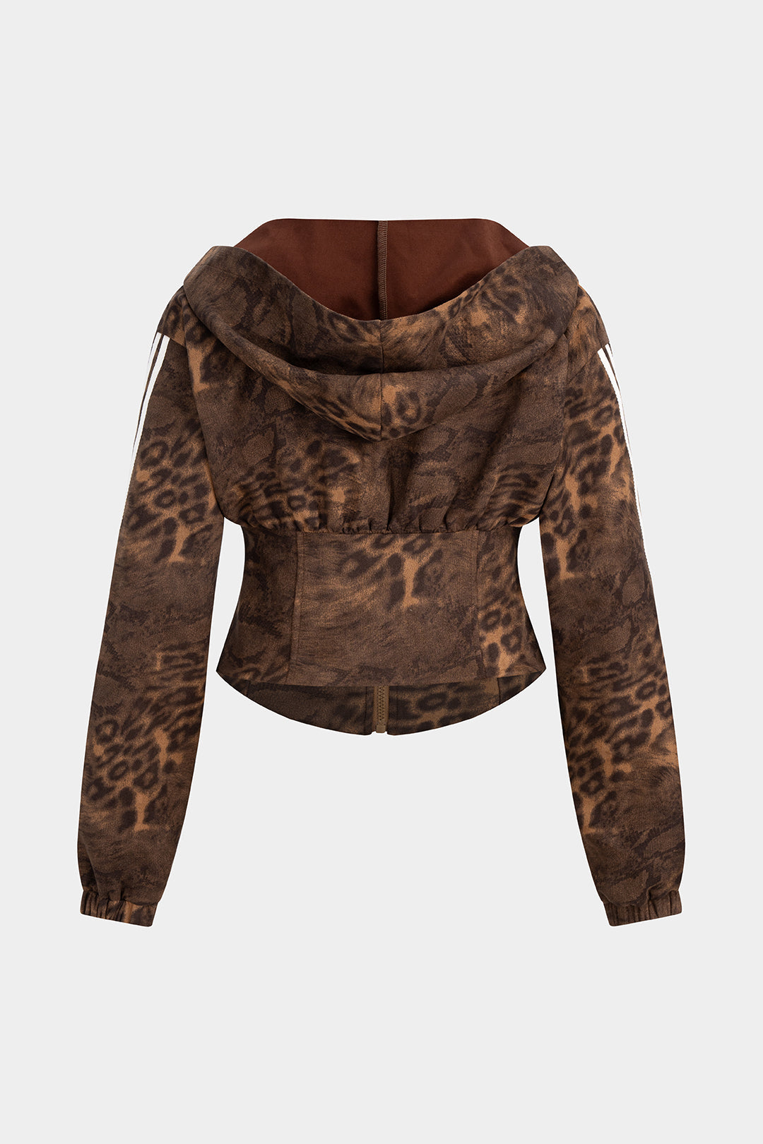 Panterkowa bluza z kapturem dla osób plus size