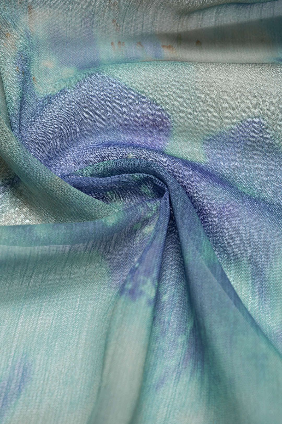 Siateczkowa sukienka maxi z dekoltem halter i chustą tie dye